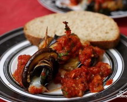 Роллатини из баклажанов с сыром