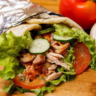 Роллы из лаваша с курицей и шампиньонами