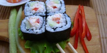 роллы с креветками домашние