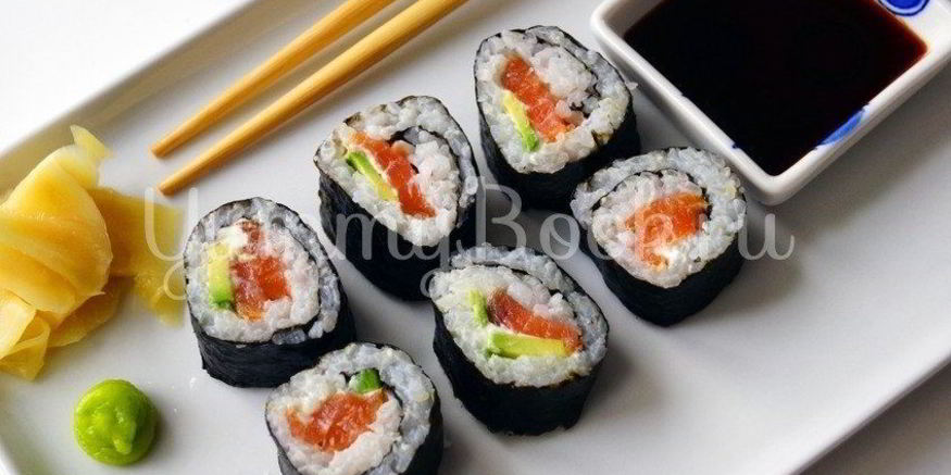 Рецепт роллов с лососем и филадельфией