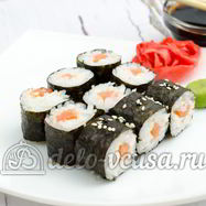 Рецепт Роллов с семгой Сяке маки