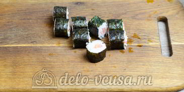 роллы с семгой сяке маки