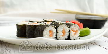 роллы с семгой сяке маки