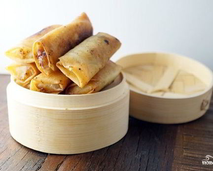 Спринг роллы с бананом