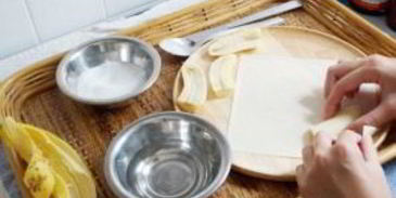 спринг роллы с бананом