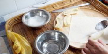 спринг роллы с бананом