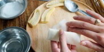 спринг роллы с бананом