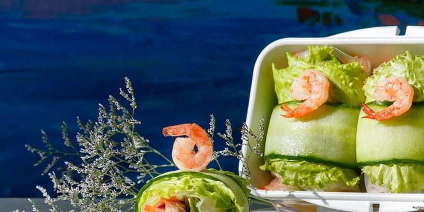 Рецепт спринга-роллов с кальмарами и тунцом