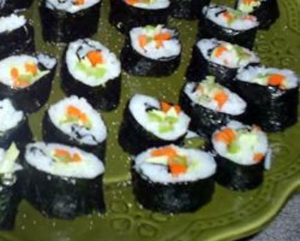 Вегетарианские суши роллы с тофу