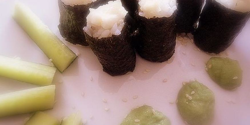 Рецепт запеченных роллов с красной рыбой