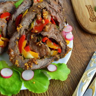 Королевский рулет из говядины