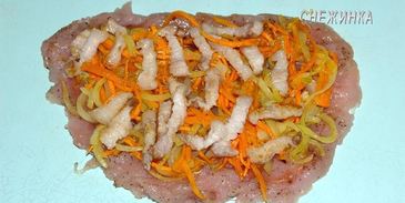 корзиночки со сливочно-сырным кремом и куриным рулетиком