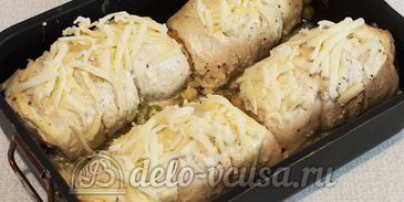 куриный рулет с омлетом