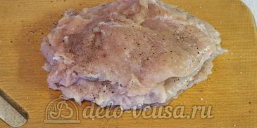 куриный рулет с омлетом