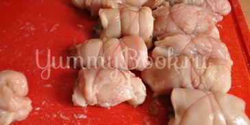 куриные рулетики с грибами