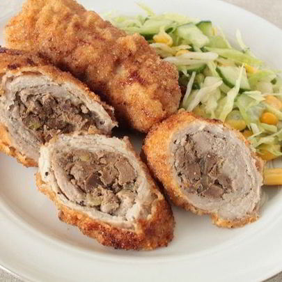 Мясные рулетики с печенью