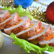 Рецепт Новогоднего рулета из свинины