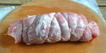 новогодний рулет из свинины