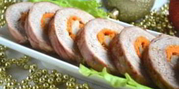 новогодний рулет из свинины