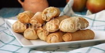 постные хрустящие рулетики с начинкой