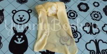 постные хрустящие рулетики с начинкой