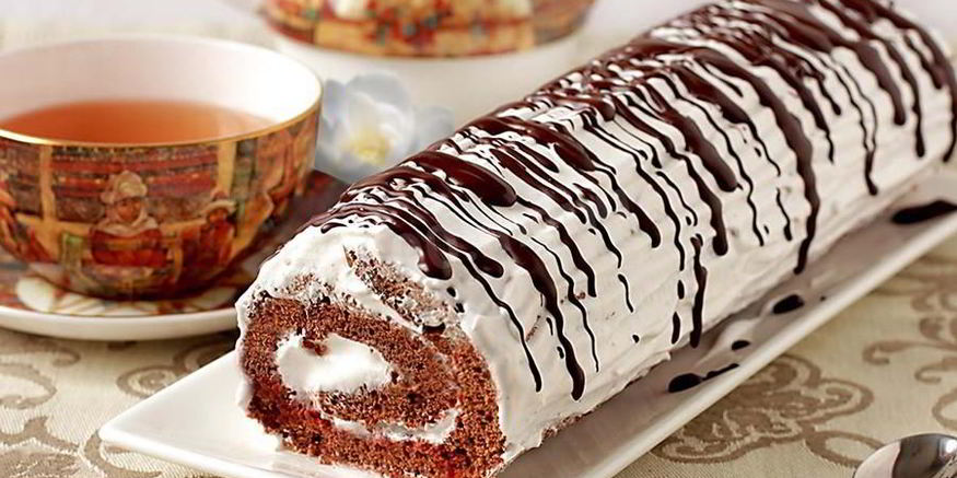 Рецепт рулета из бисквитного теста