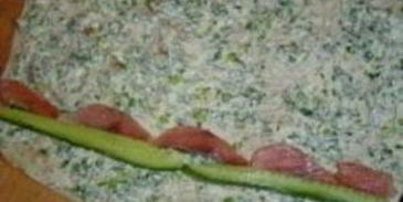 рулет из лаваша с горбушей