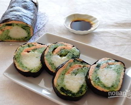 Рулет рыбный с нори