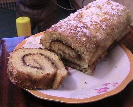 Рулет сладкий за 10 минут