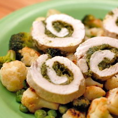 Рулеты из индейки с начинкой