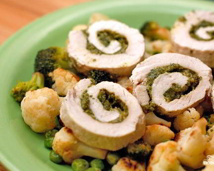 Рулеты из индейки с начинкой