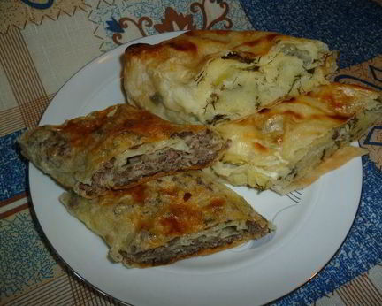 Рулеты с картофелем и с ливером