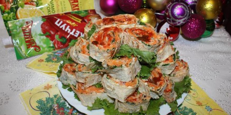 Рецепт рулетов с морковью по-корейски