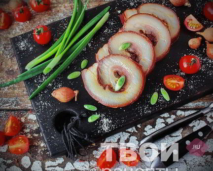 Сало рулетом