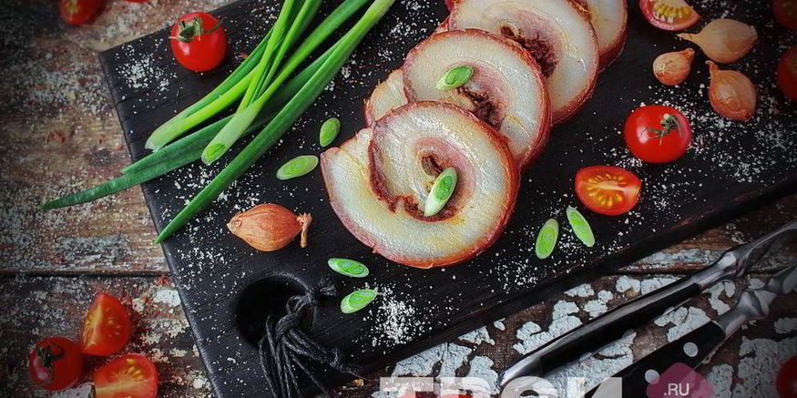 Рецепт сала рулетом