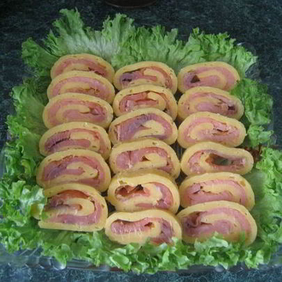 Сырный рулет с рыбой