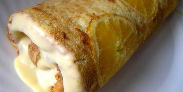 цитрусовый бисквитный рулет