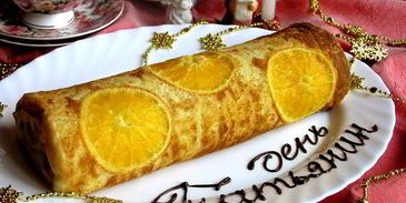цитрусовый бисквитный рулет