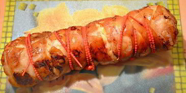 запеченный рулет из свинины поркетта