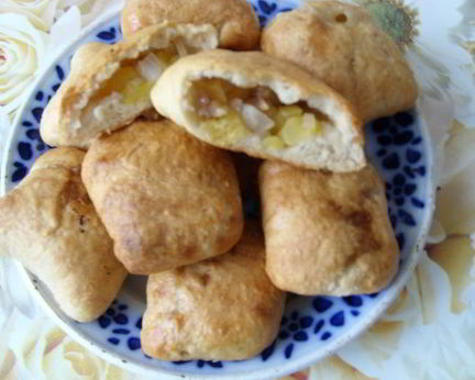 Печеная самса с тыквой