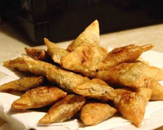 Самоса из теста фило с мясом