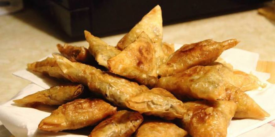 Рецепт самосы из теста фило с мясом