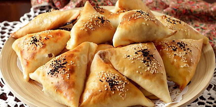 Рецепт самсы из слоеного теста в духовке