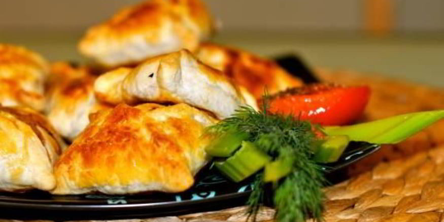 Рецепт самсы из слоеного теста