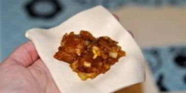 самса из слоеного теста