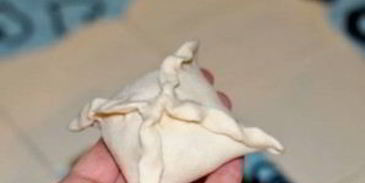 самса из слоеного теста