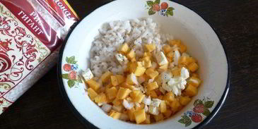 самса с тыквой и рисом