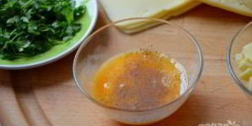 самса с ветчиной и сыром