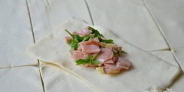 самса с ветчиной и сыром