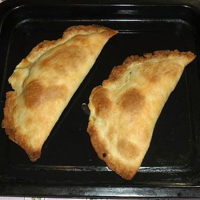 Самса с зеленью